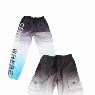 Cargo-Hose Blau Weiss Schwarz