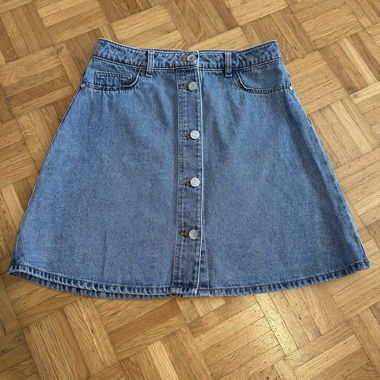 Denim Minirock mit Knopfleiste