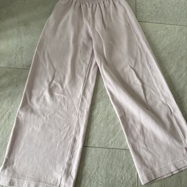 Pantalon large rose pâle