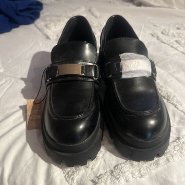 Black Platform Loafers – New
