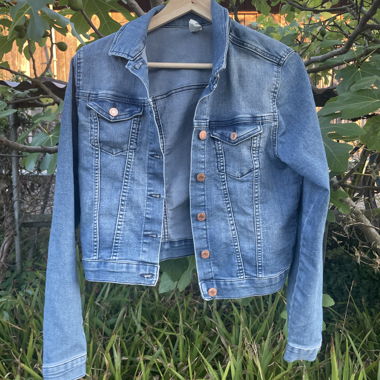 Giacca di jeans blu