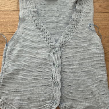 Gilet in maglia MNG azzurro chiaro
