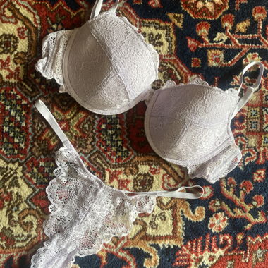 Underwear set in soft lavender