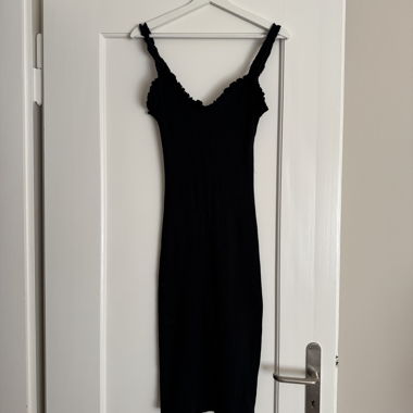 Black Zara Ribbed Dress Size S