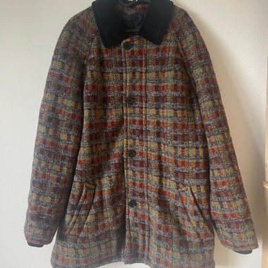 Cappotto vintage di Missoni a quadri con colletto 