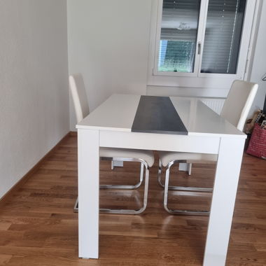 Table und 2 Stühle