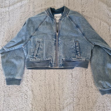 Giacca bomber in denim da donna