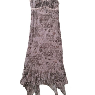 Vestito con spalline sottili e stampa floreale