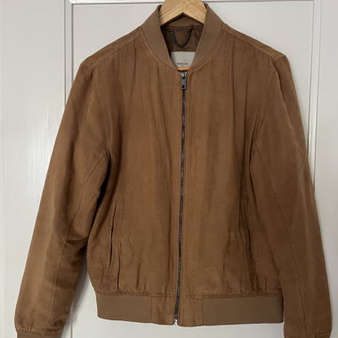 Giacca bomber in similpelle scamosciata Mango