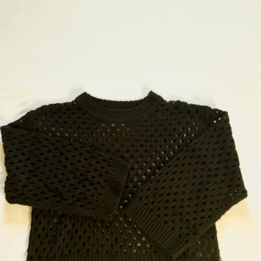 black knit-sweater