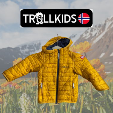 Giacca imbottita Trollkids taglia 92