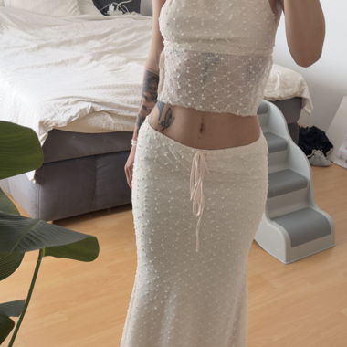 Set due pezzi crema