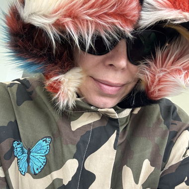 Veste camouflage en fausse fourrure Cliverjeans