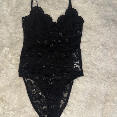 Body en dentelle noir Zara