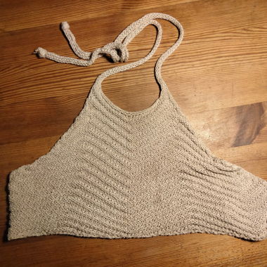 Goa Gestricktes Neckholder-Top