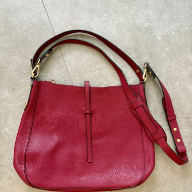 Borsa a tracolla in pelle LIANCA rossa