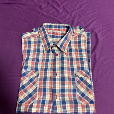 Camicia a quadri maniche corte