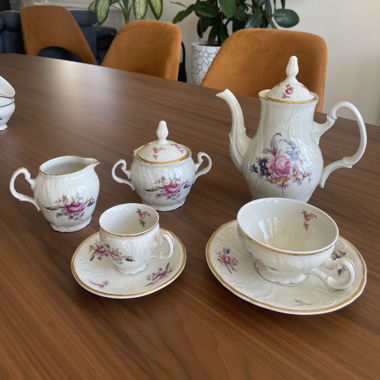 Service à thé en porcelaine Bernadotte
