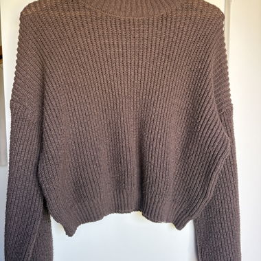 Maglione in maglia marrone