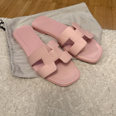 Hermès Oran Sandalen rosa, Grösse 39