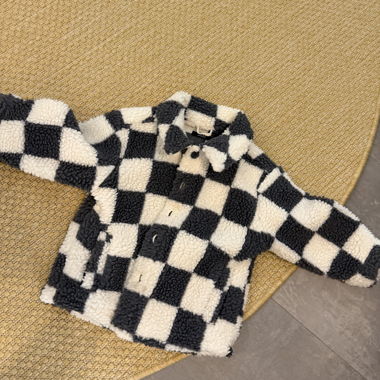Veste sherpa à carreaux NEXT pour enfants