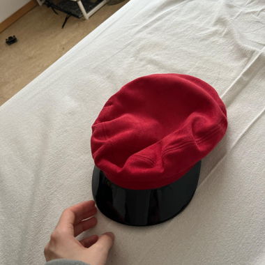 Cappellino Brixton rosso e nero
