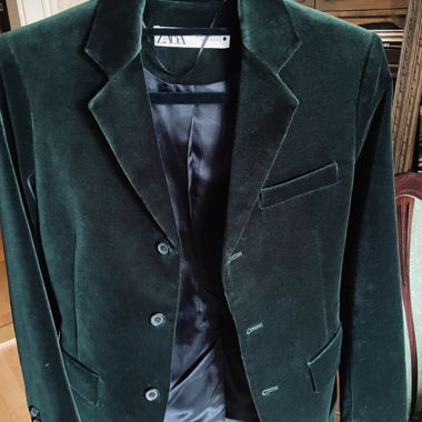 Zara Blazer / Samtblazer Grün