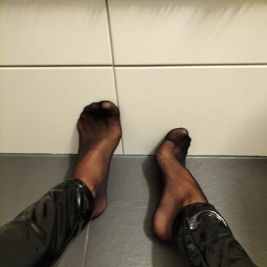 Used Black Nylons