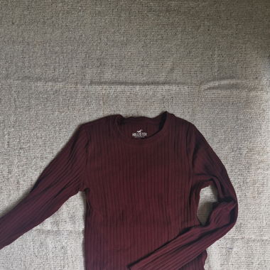 Burgundy Langarmshirt