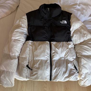 The North Face white puffer jacket Woman Size S