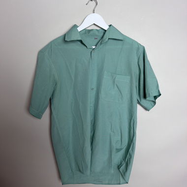 Chemise à manches courtes vert menthe