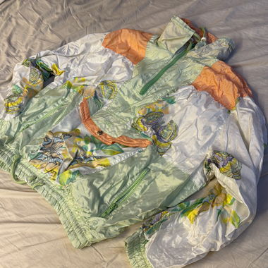 Original 90s Windbreaker Jacke Pastell
