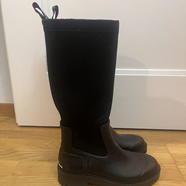 Calvin Klein bottes en caoutchouc noires