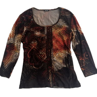 Gerry Weber mesh shirt with rhinestones