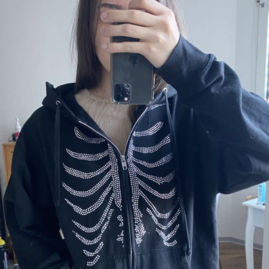 Rhinestone hoodie