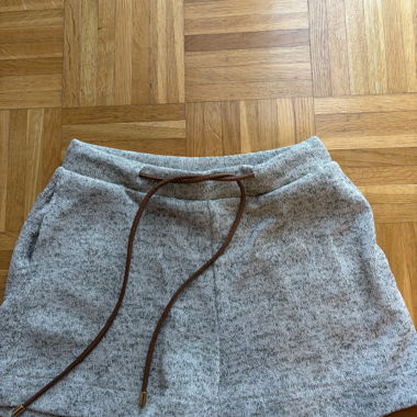 Shorts en maille vert et blanc 