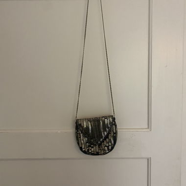 sac bandoulière vintage à chaîne dorée