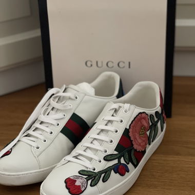 Gucci Ace Sneakers with Floral Embroidery