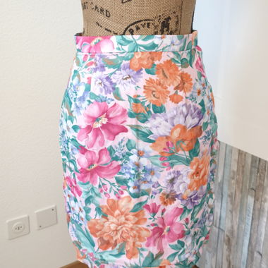 Multicolored Floral Skirt
