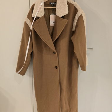 Langer Mantel camel von Missguided EU 42