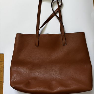Borsa in ecopelle marrone