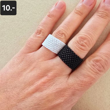 Bague en perles de Miyuki - fait main 