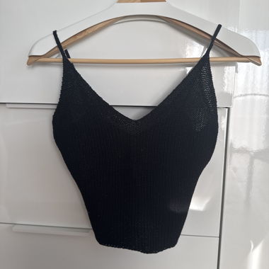 Black Knit Top