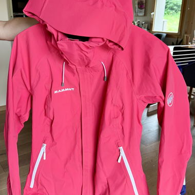 Giacca da pioggia Mammut rosa, come nuova