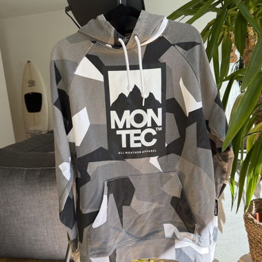Montec Hoodie camo grau S 