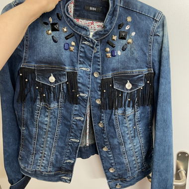Giacca di jeans Biba con frange