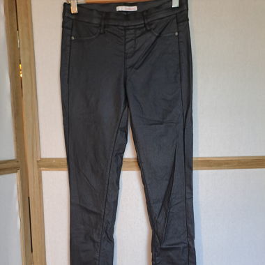 Pantalon slim effet ciré 