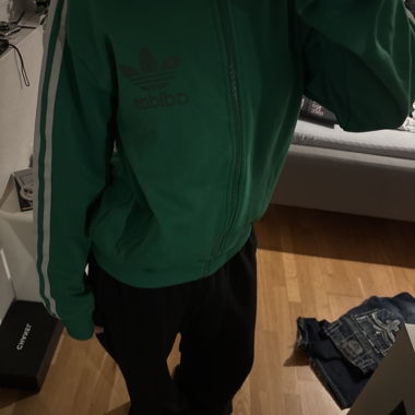 Veste Adidas Vintage Verte avec Capuche