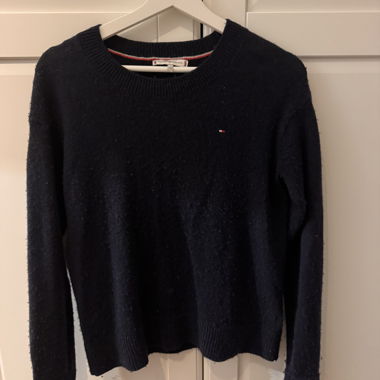 Maglione donna Tommy Hilfiger XS blu navy