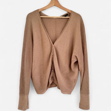 Gilet en tricot beige